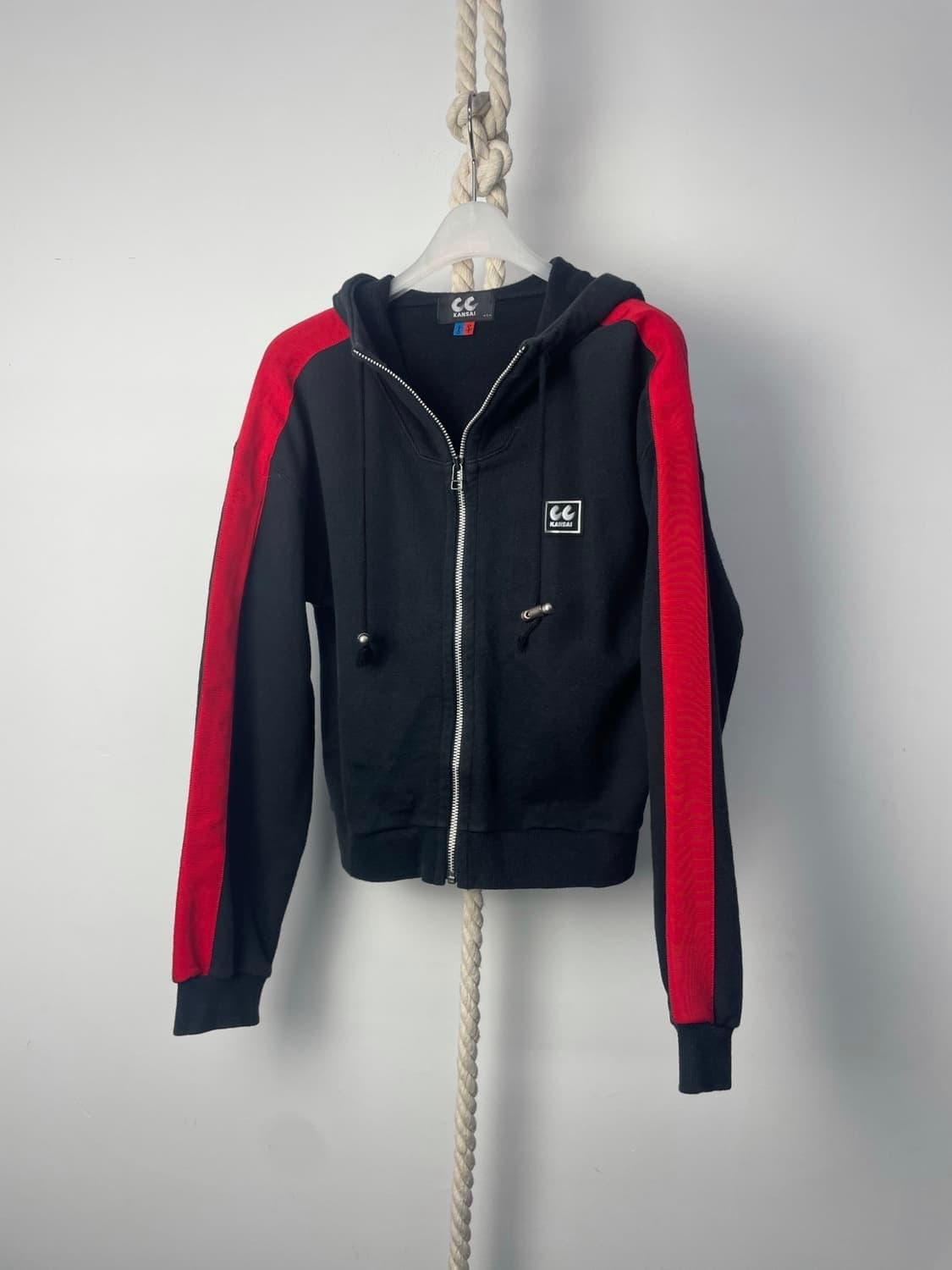 KANSAI CC spell out hood zipup 크롭 후드집업 상품이미지2