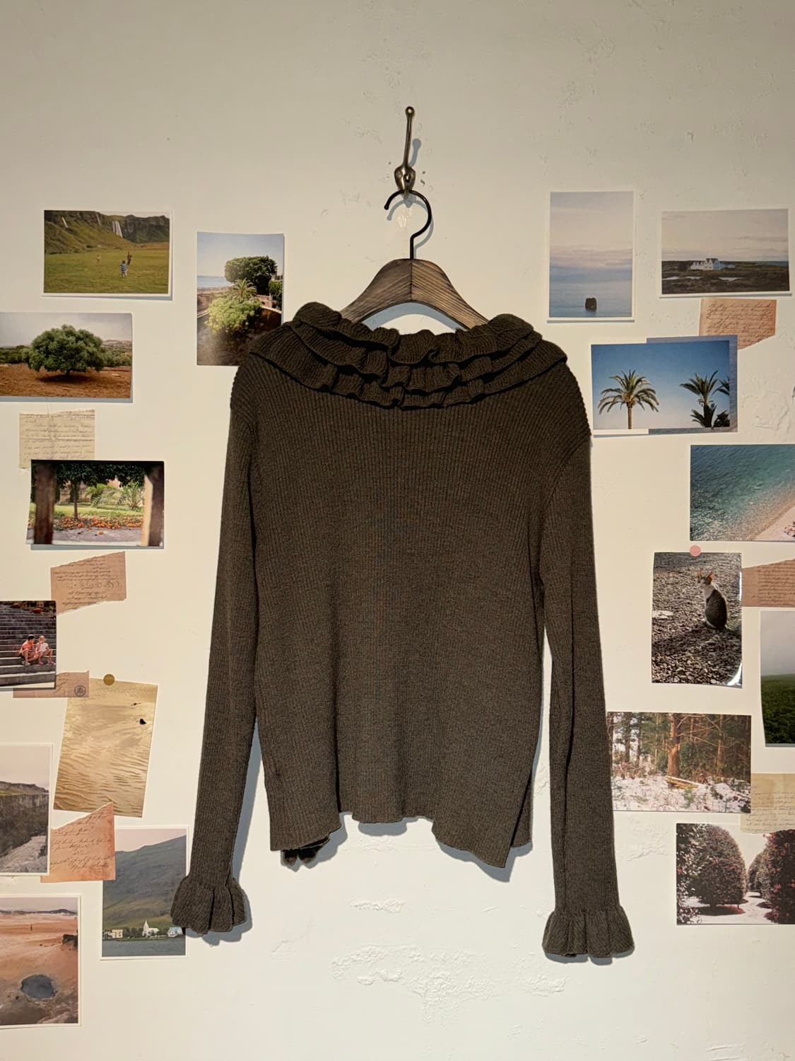 골지 프릴 가디건 상품이미지5