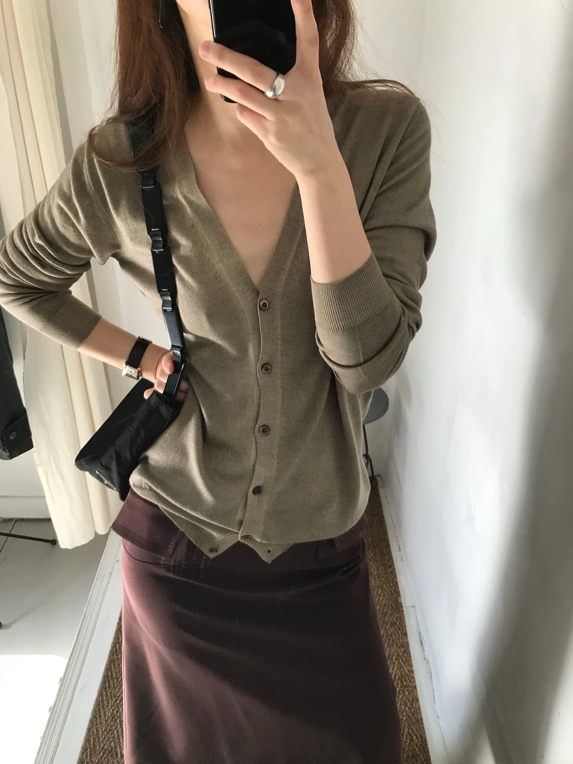 silk blend cardigan 상품이미지7