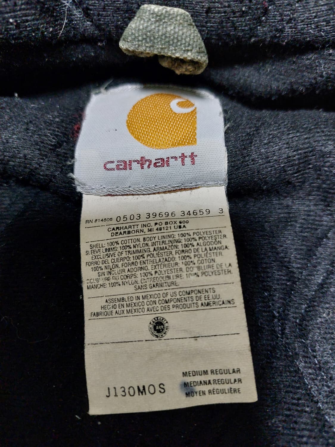 칼하트 액티브 j130 mos 모스그린 M 상품이미지5