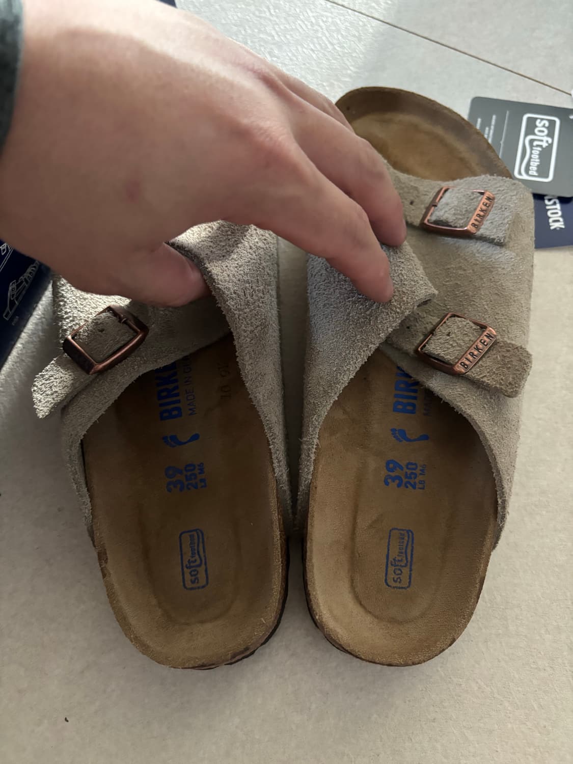 [39] 버켄스탁 취리히 스웨이드 타우페 샌들 상품이미지6