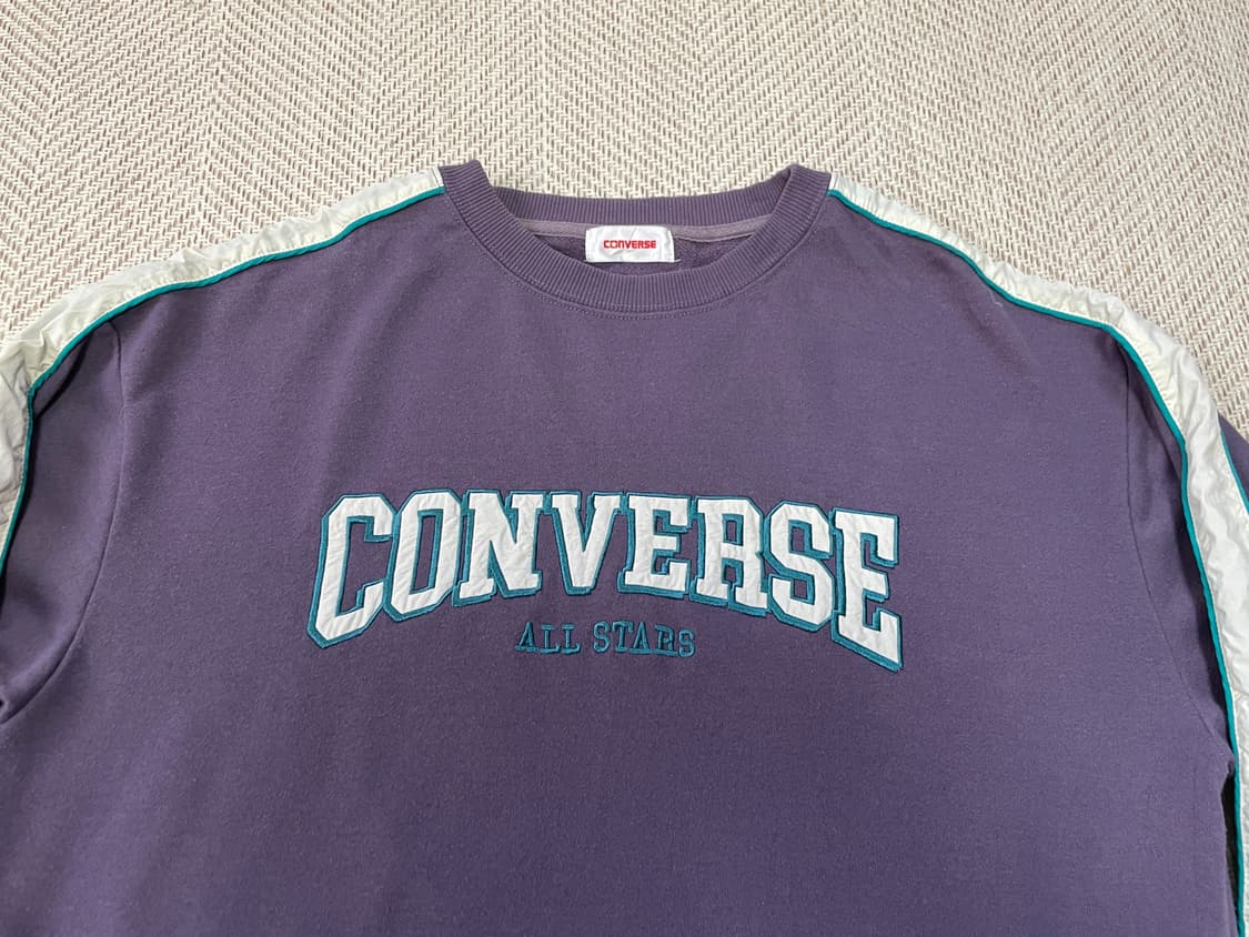 컨버스 퍼플 사이드 나일론 맨투맨  J03489 상품이미지2