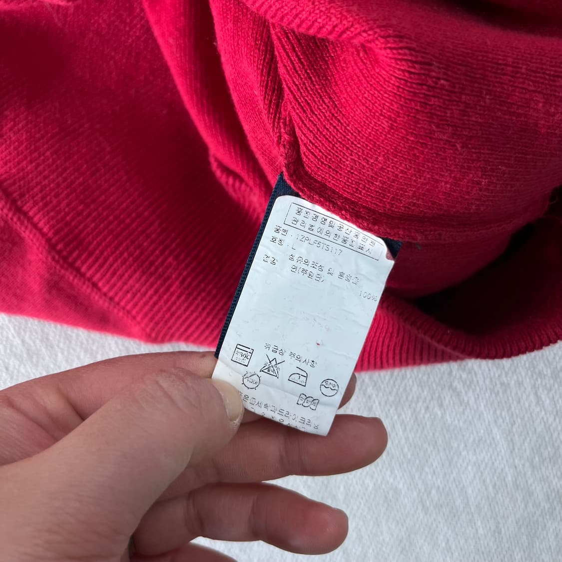 95 폴로랄프로렌 코튼 레드 니트 상품이미지5