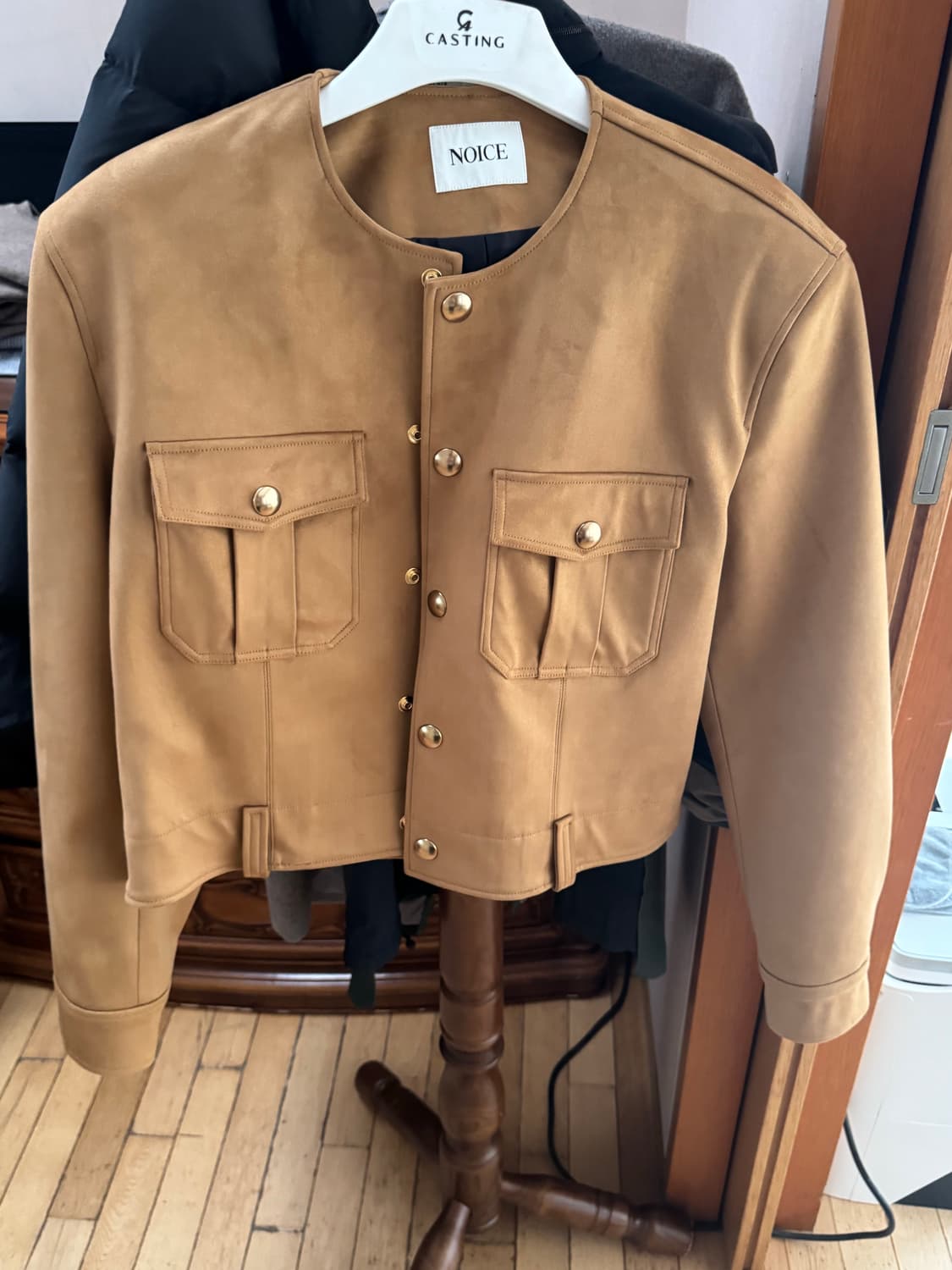 노이스 m pure collar jacket 베이지 상품이미지2