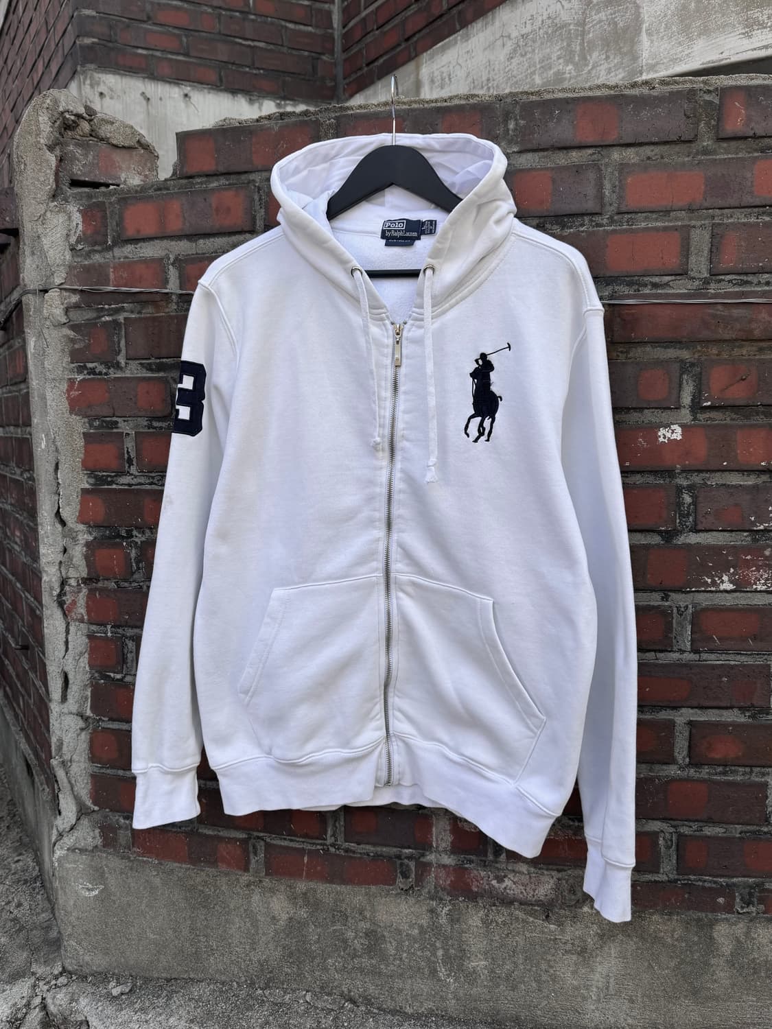 폴로랄프로렌 빅포니 화이트 후드집업 (1) 상품이미지1