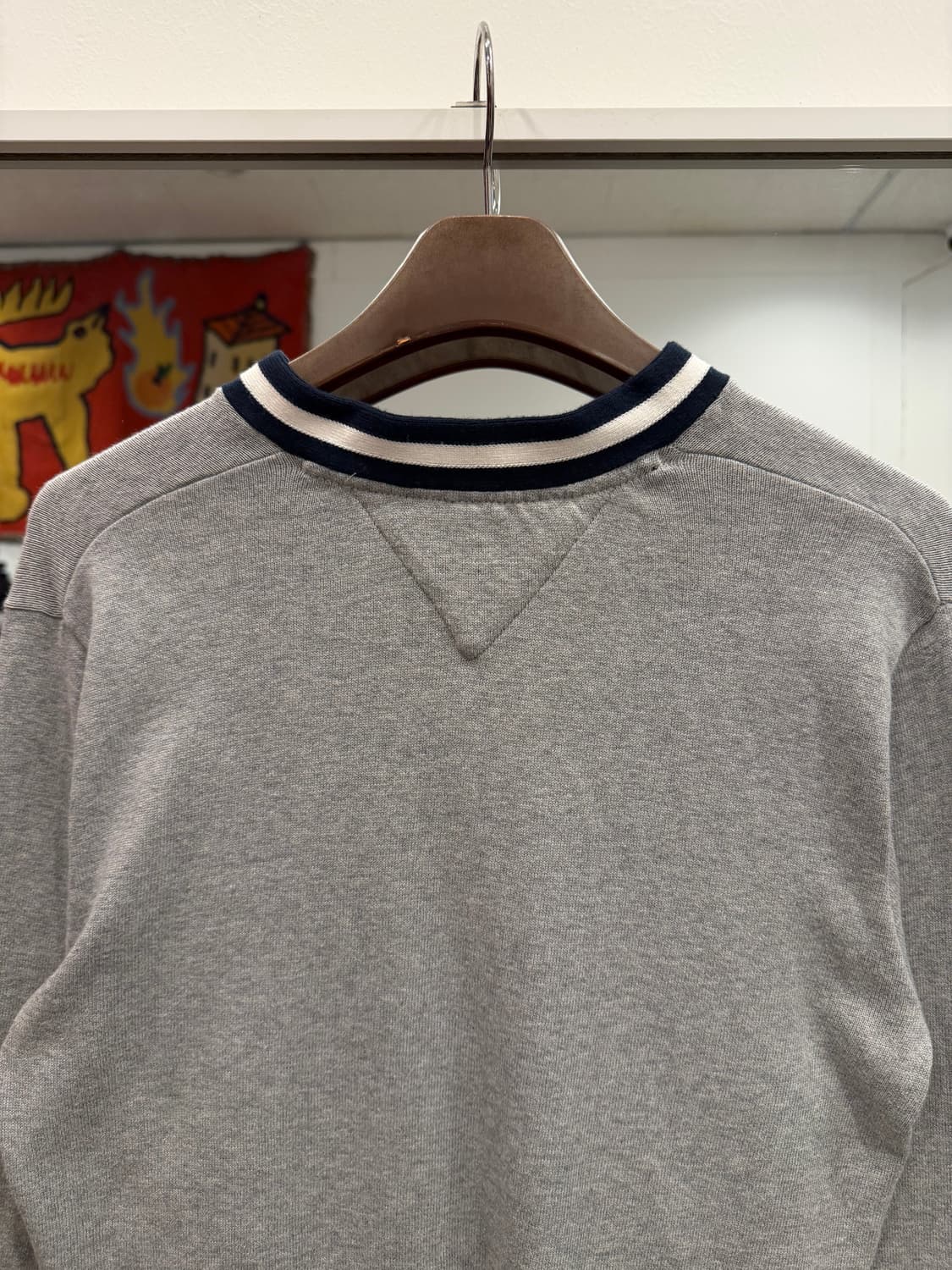 Tommy Hilfiger 타미힐피거 브이넥 코튼 니트 상품이미지6