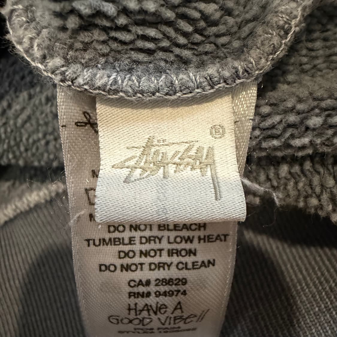 Stussy 8볼 후드 피그먼트 다이드 네이비 상품이미지5