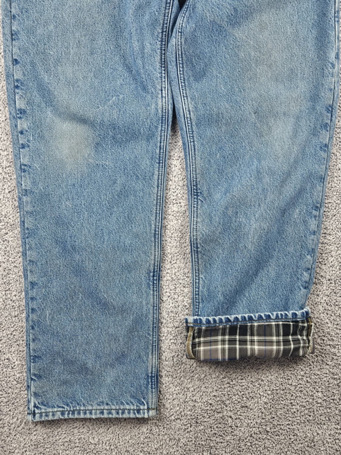 칼하트 헤비 플란넬 체크 데님 워크 팬츠 (36 X 32) / 10049 상품이미지6