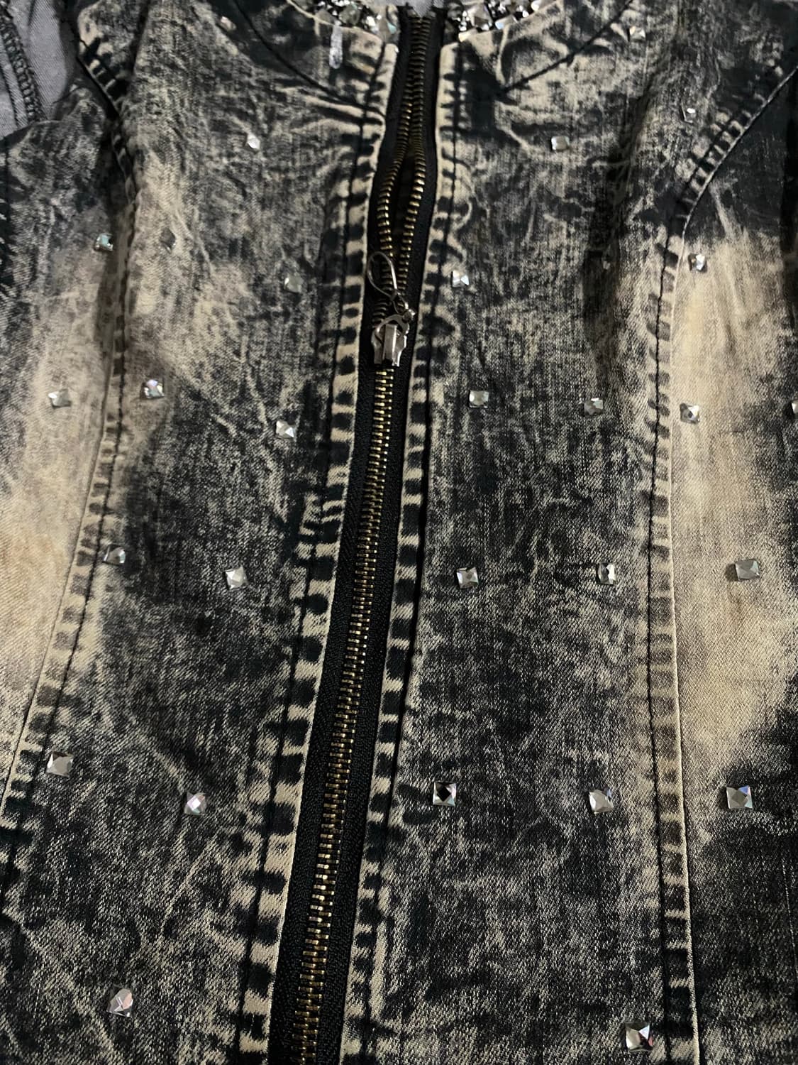 2000Girl Cubic Detail Short Vest 상품이미지7