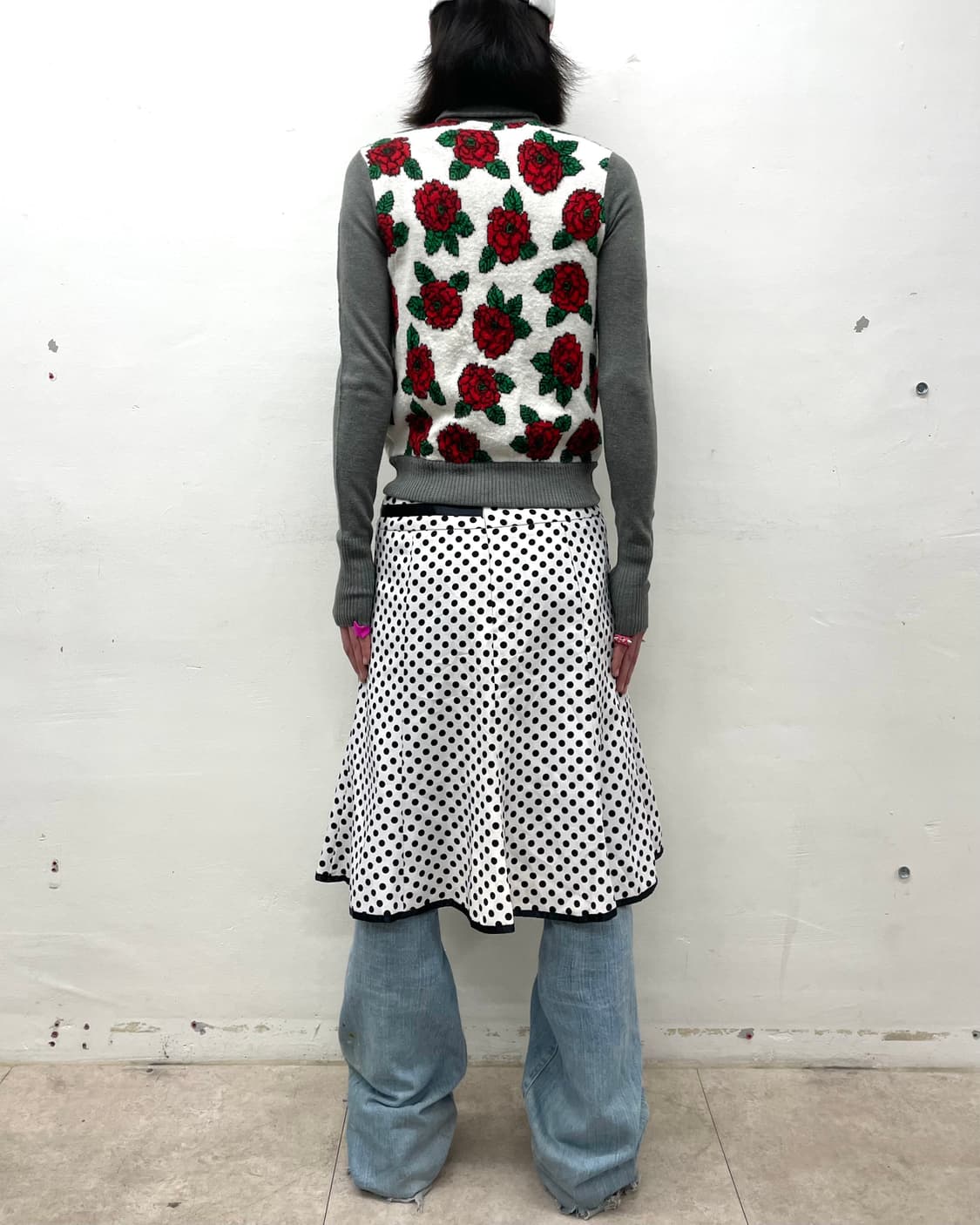 rose-grey crop zip-up 상품이미지4