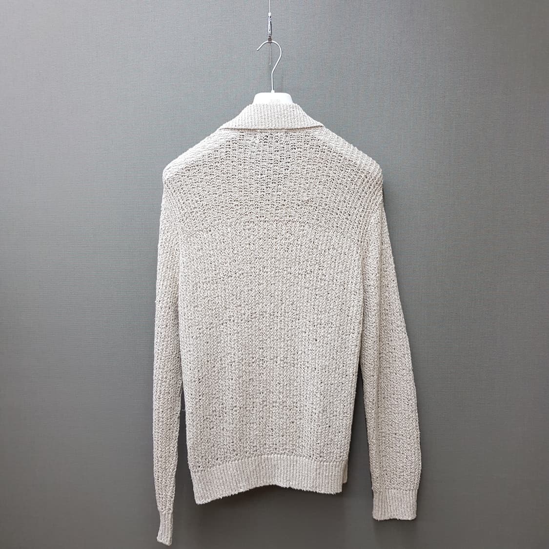 한섬 타임 TIME 2023 오픈 카라 니트 가디건 95사이즈 상품이미지4