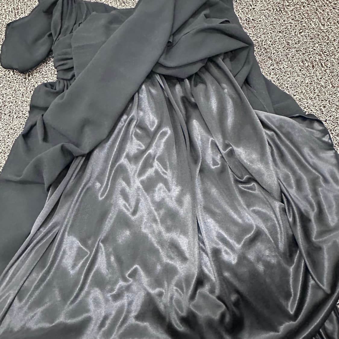 RENEEVON 레니본 여성 롱 원피스 쉬폰 블랙 상품이미지8