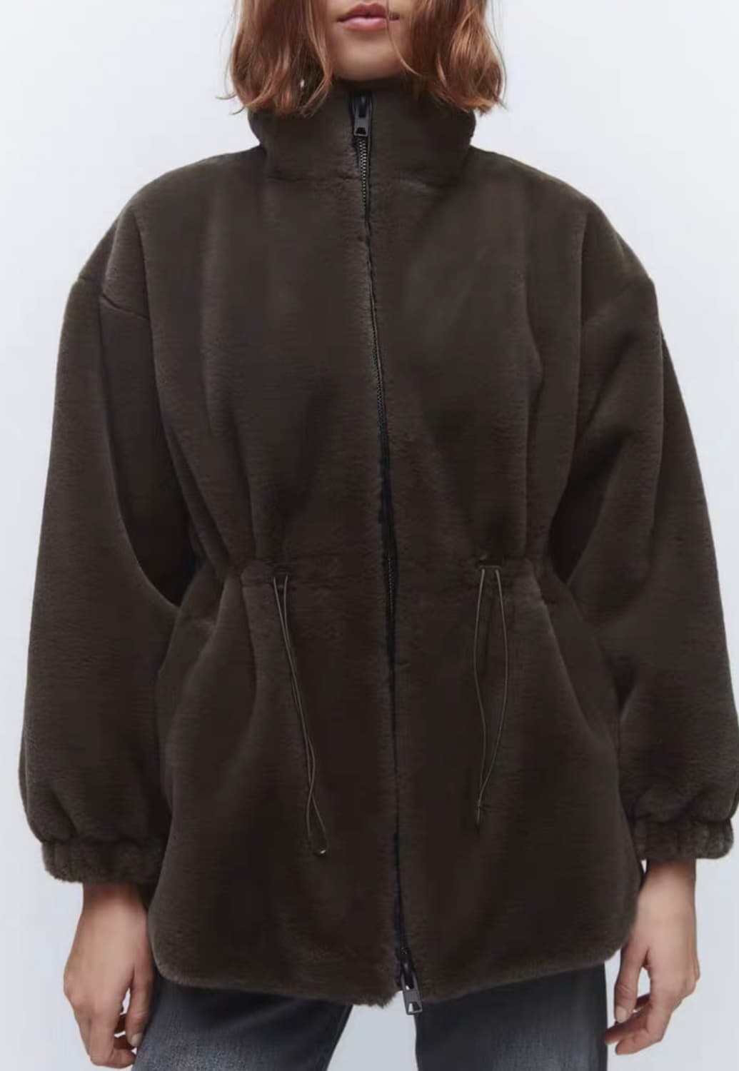 테디베어 퍼 집업 상품이미지2