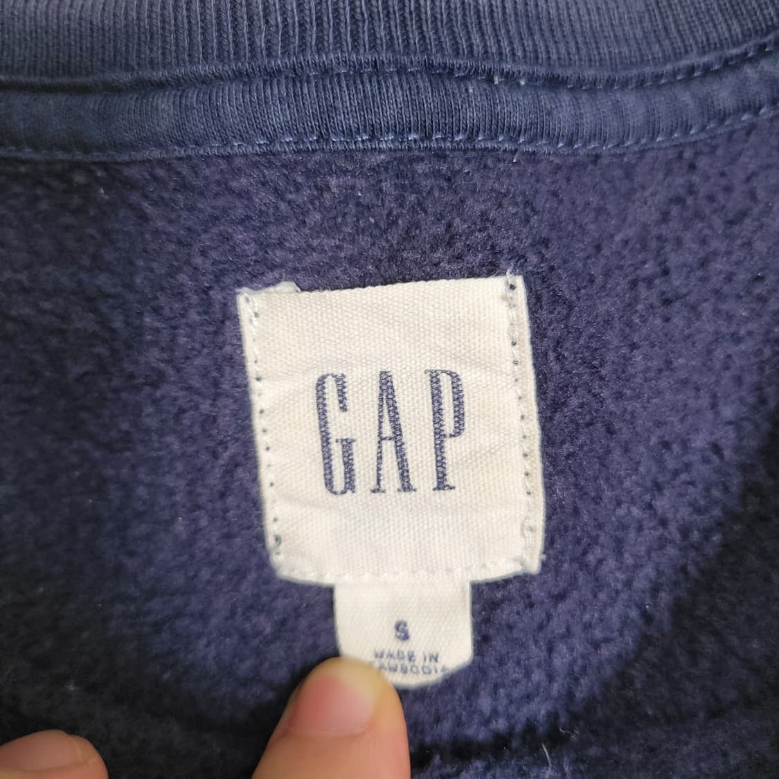 GAP 갭 빅로고 네이비 맨투맨 상품이미지2