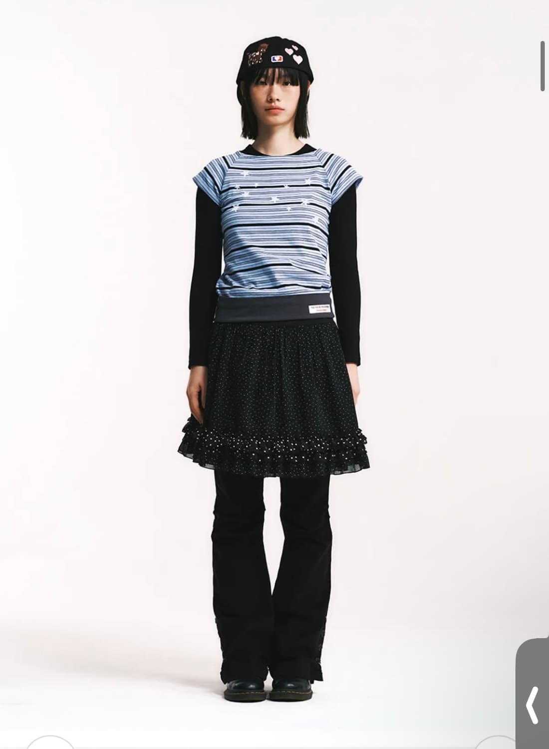 더뮤지엄비지터 리버서블 랩스커트 블랙 상품이미지1