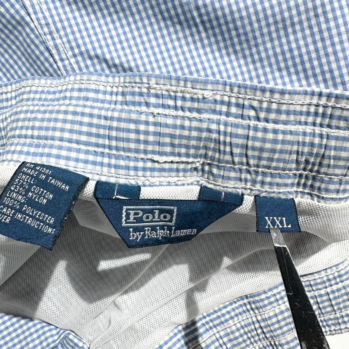 폴로 랄프로렌 깅엄체크 스윔팬츠 반바지 상품이미지5