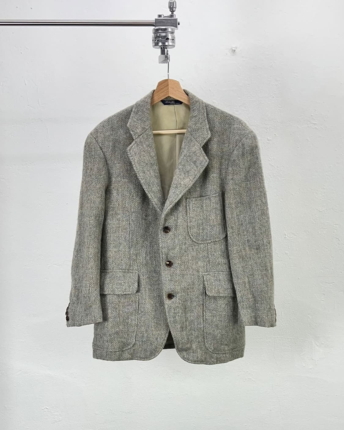 폴로 랄프로렌 해링본 트위드 울 블레이저 자켓 상품이미지1