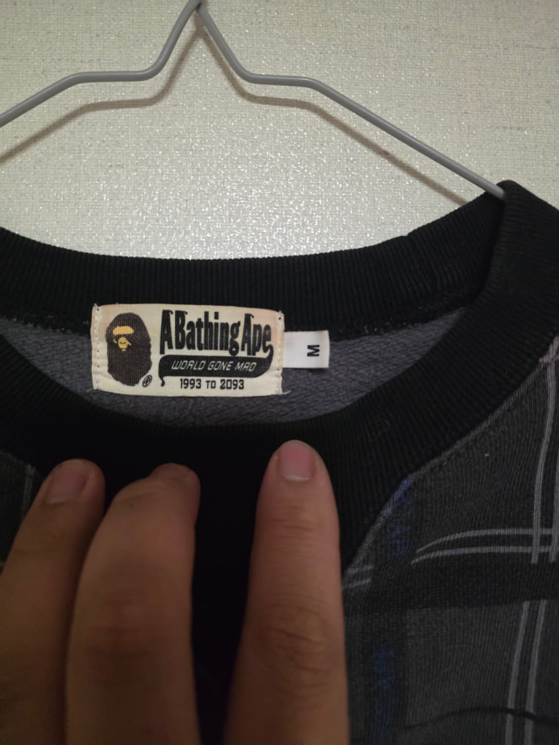 [M] 베이프 블랙 CPO 미니사루 크루넥 상품이미지5