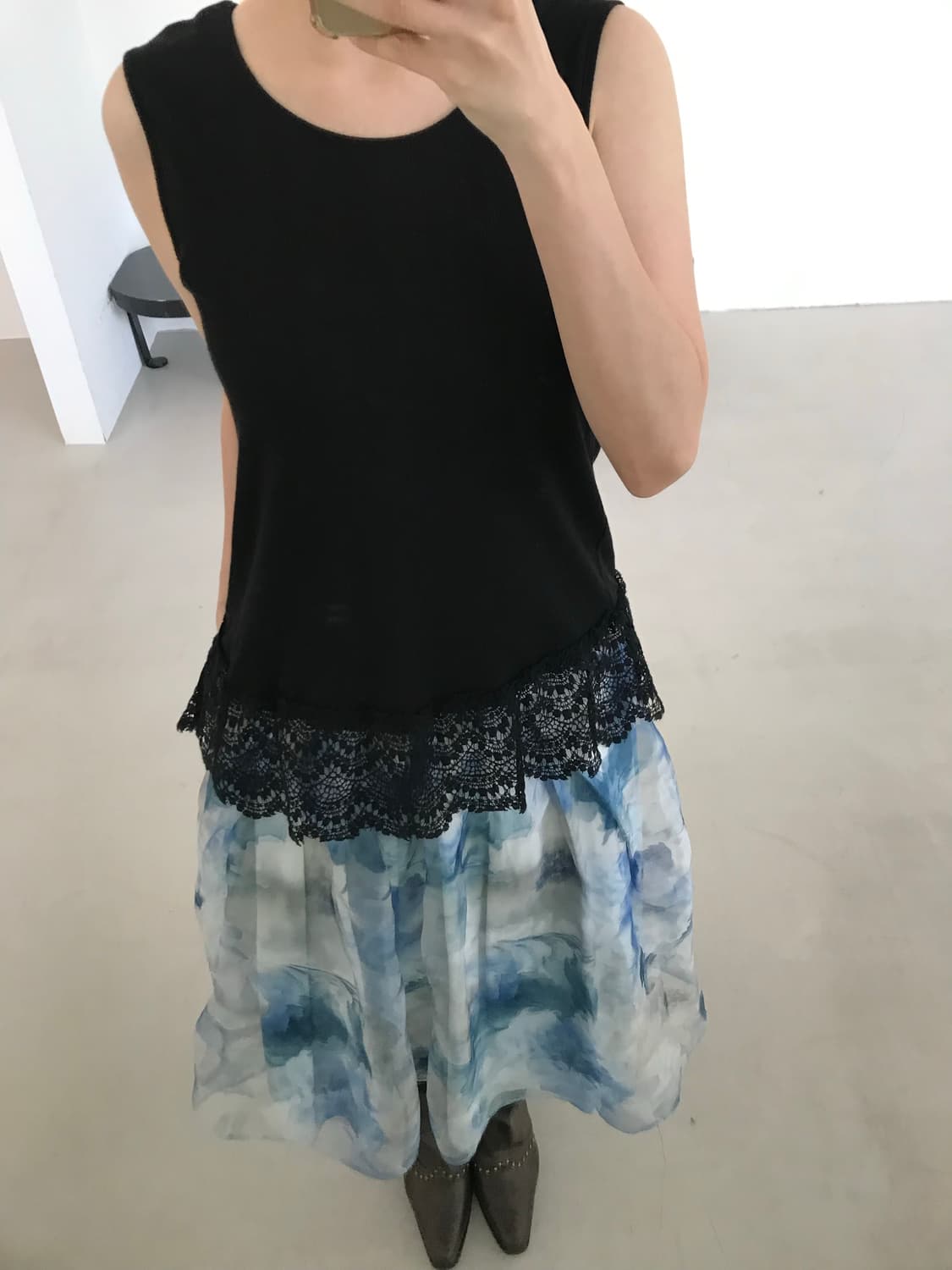 vintage lace sleeveless 상품이미지1