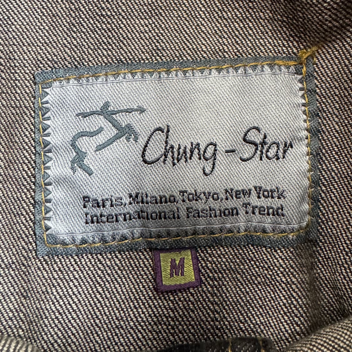 웨스턴 흑청 워싱 빈티지 가죽도킹 그런지 데님자켓 상품이미지7