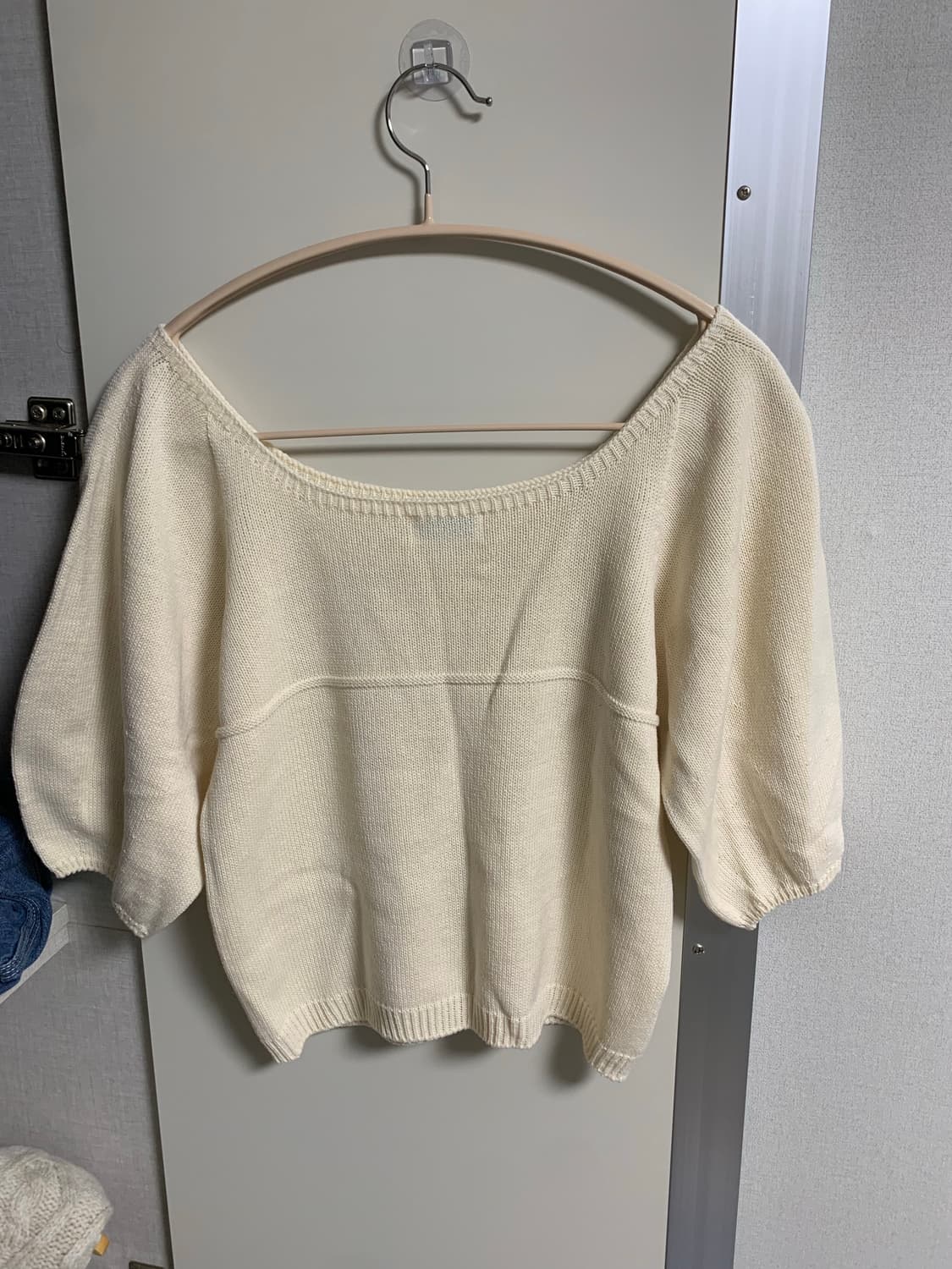 쉬이즈큐트 엔젤니트탑 아이보리 새상품 상품이미지7