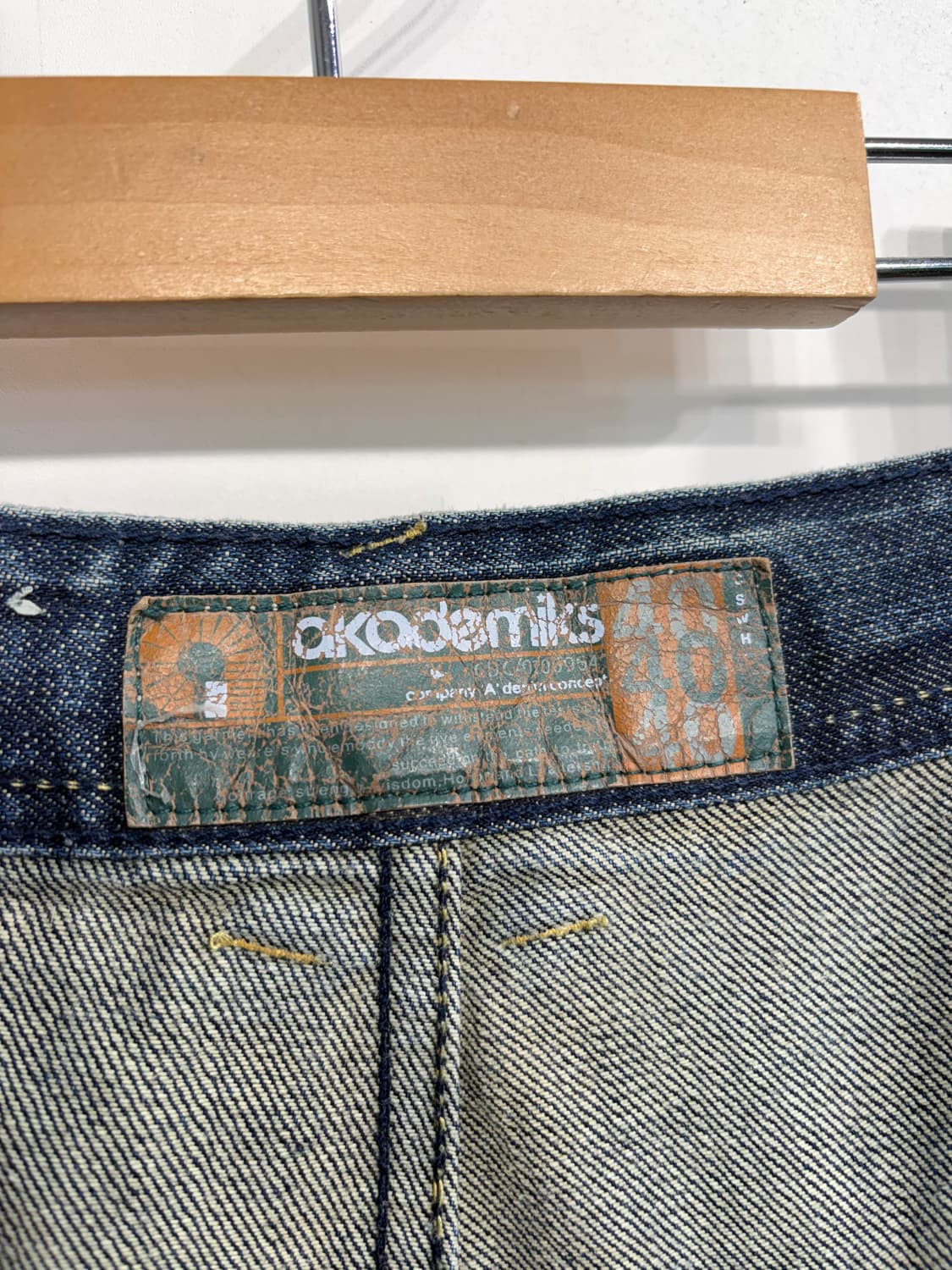 40 Akademiks 아카데믹스 패치워크 와이드 데님 팬츠 상품이미지3