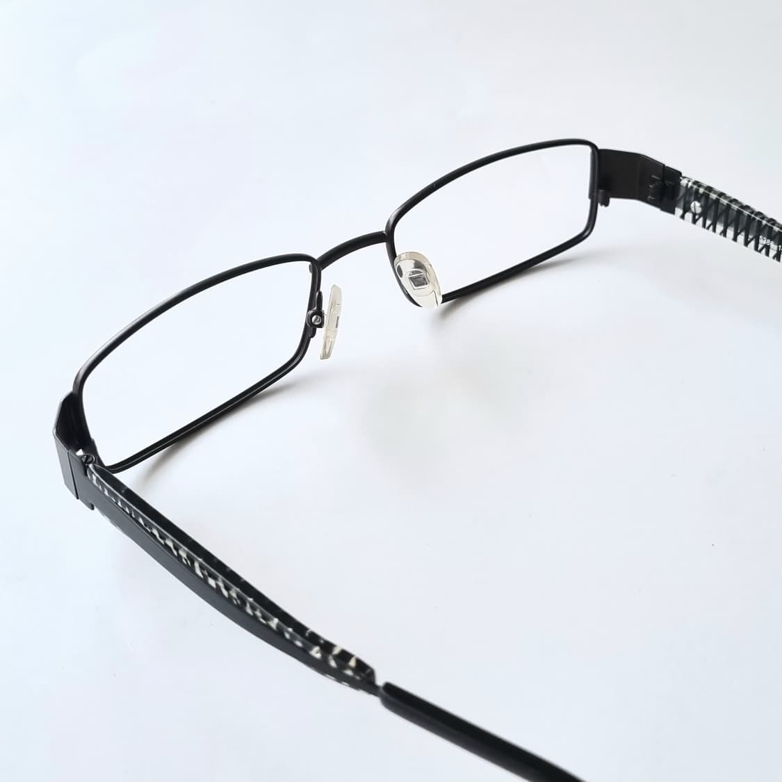 데드스탁 지적인 무드 유니크한 패턴 포인트 스퀘어 안경테 658 상품이미지3