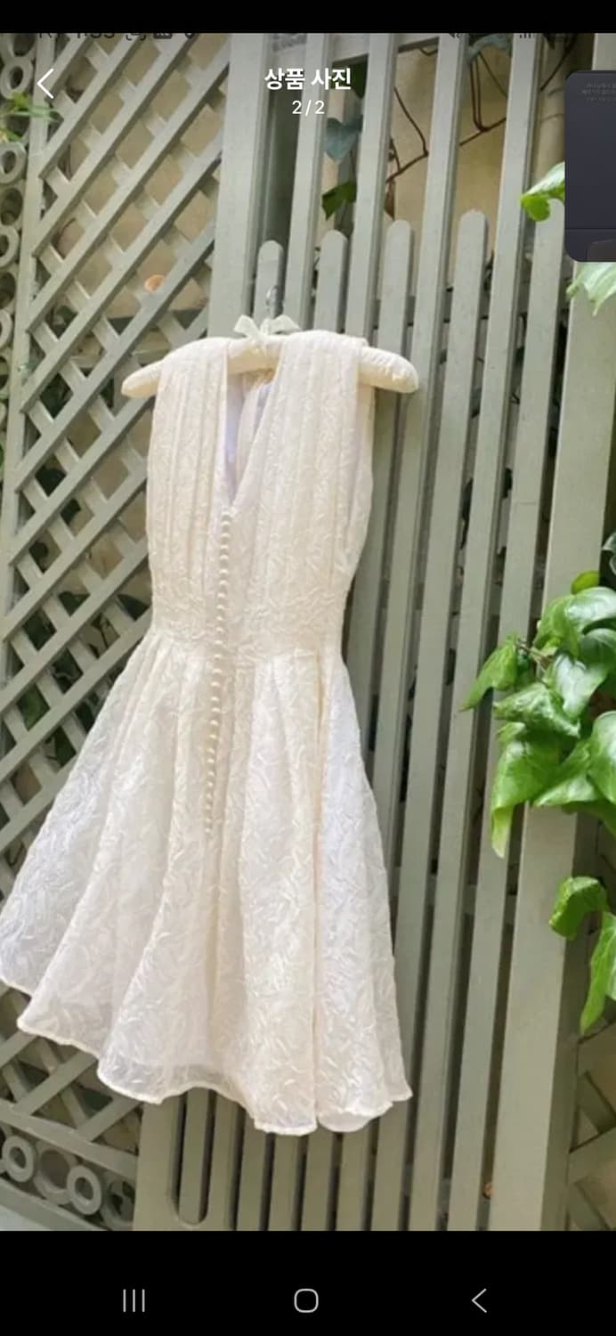 라벨르블랑 내화 로즈주름레이스파리원피스 M 상품이미지3