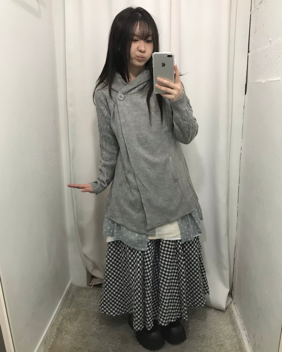 그레이 레이어드 코디 세트 🤍 상품이미지2