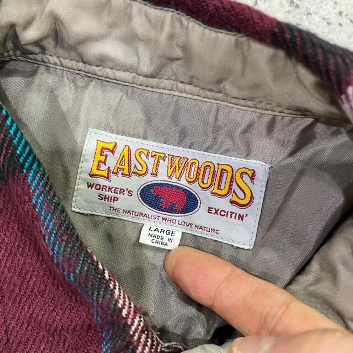 EAST WOODS 체크 웨스턴 남방 (L)  상품이미지3