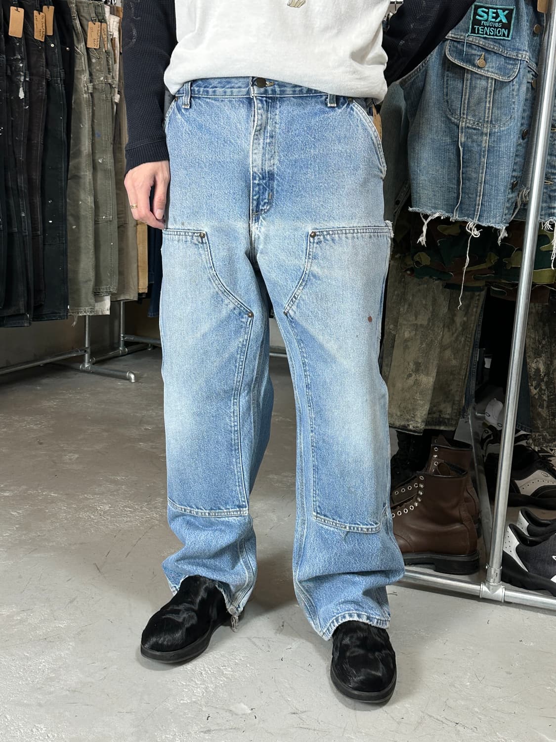 OG 칼하트 데님 더블니 칼하트 B73 썩블니 상품이미지1