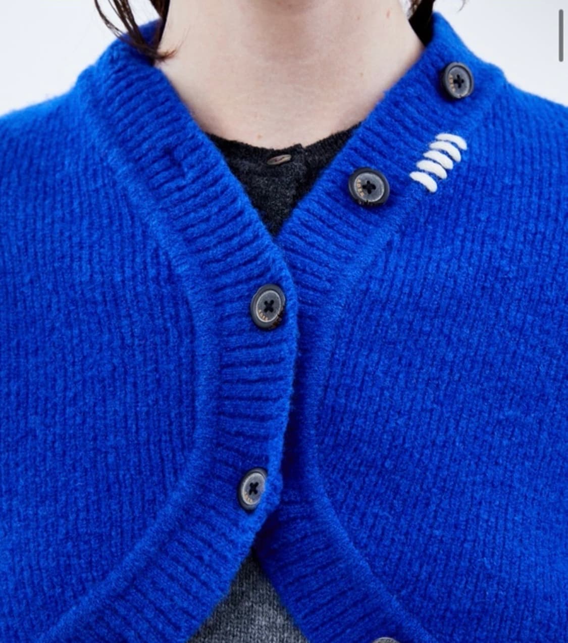 (새상품)아더에러 트와일 가디건 블루 상품이미지6