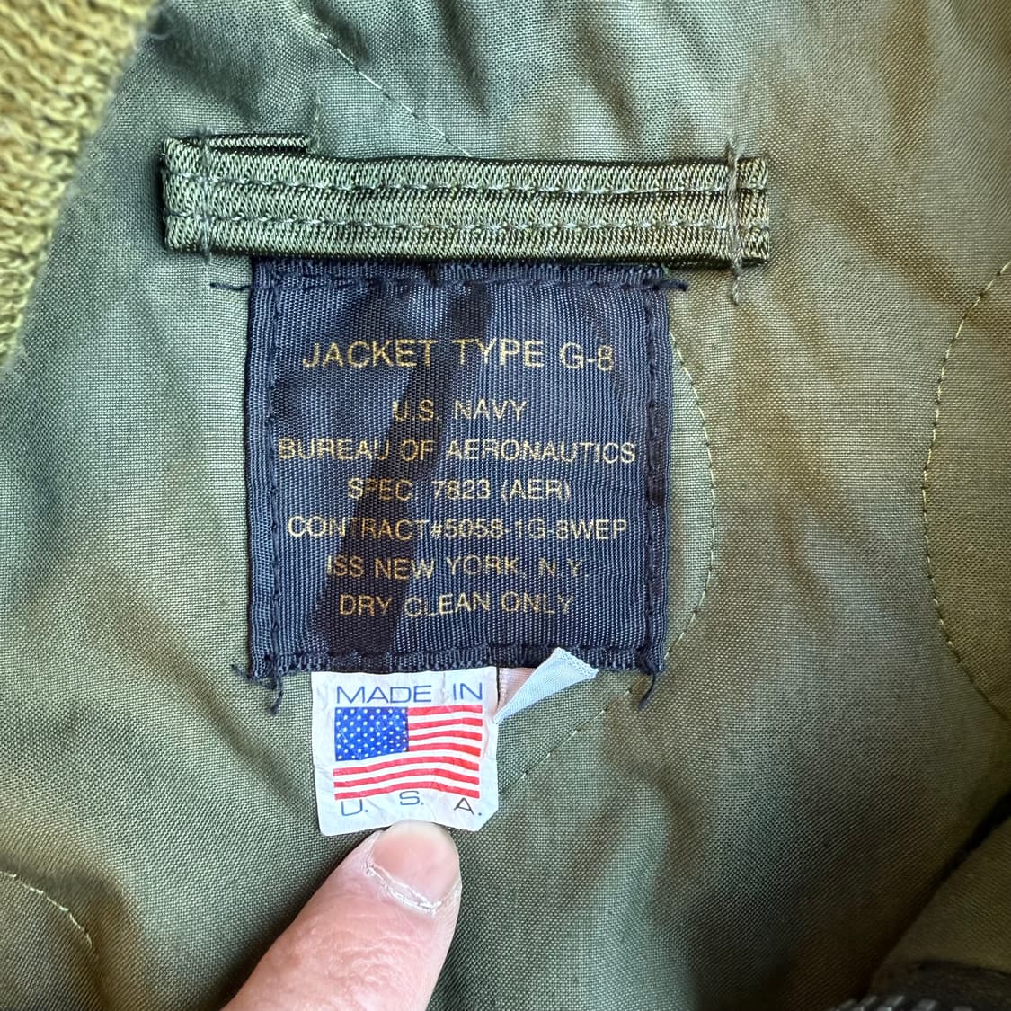 USA 유광 cw 항공점퍼 상품이미지3