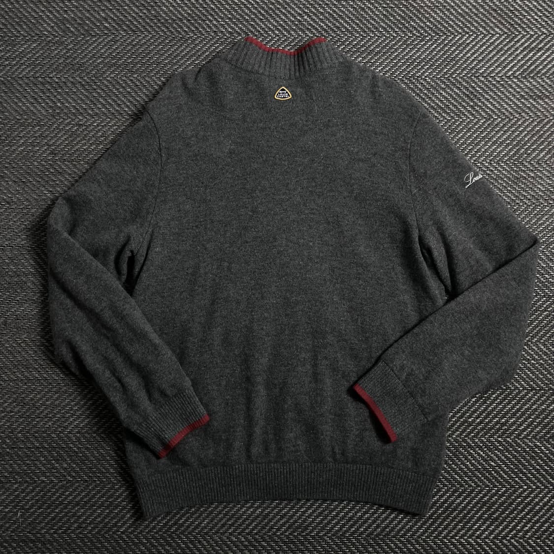 루이 까스텔 아가일 체크 패턴 니트 집업o 4473 상품이미지6