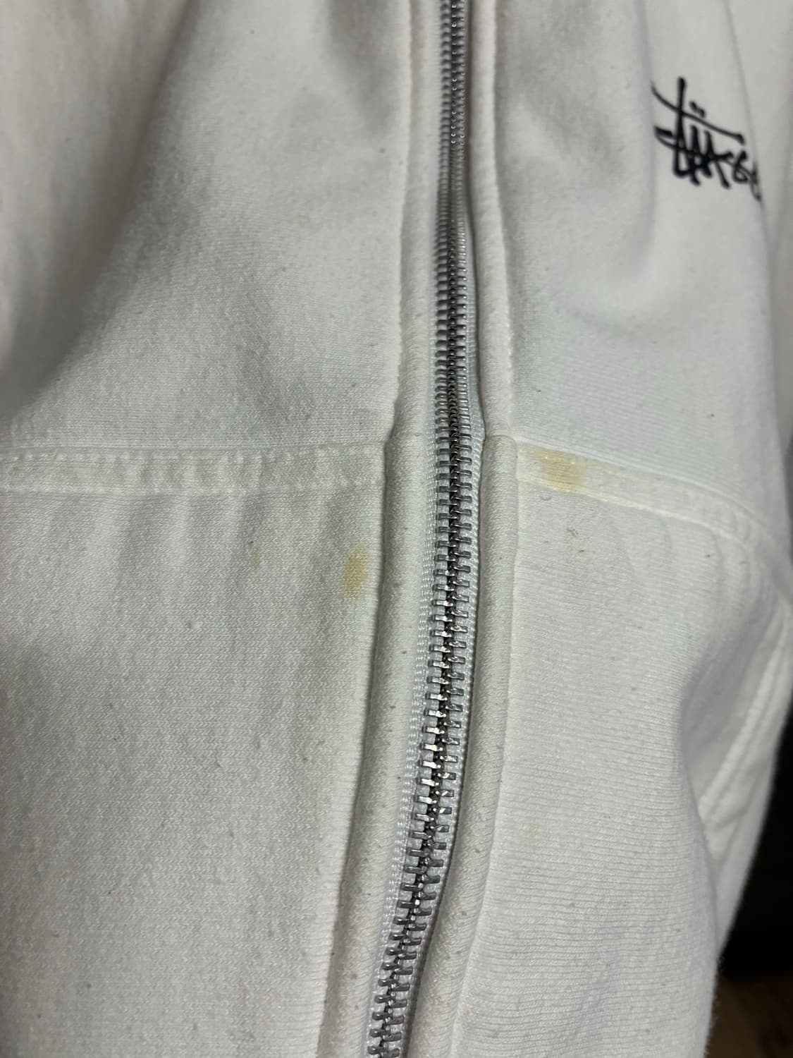 스투시 화이트 후드집업 상품이미지4