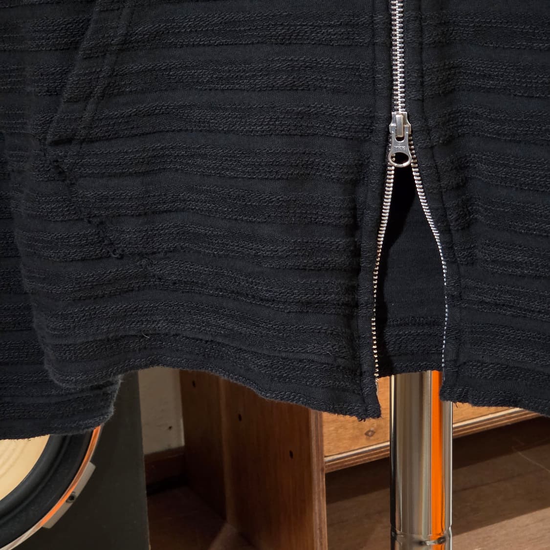 JPN 그런지 스트라이프 투웨이 후드집업 상품이미지4