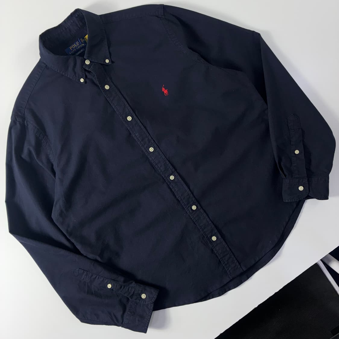 Polo  폴로 랄프로렌 신형 자수 코튼 네이비 셔츠  상품이미지2