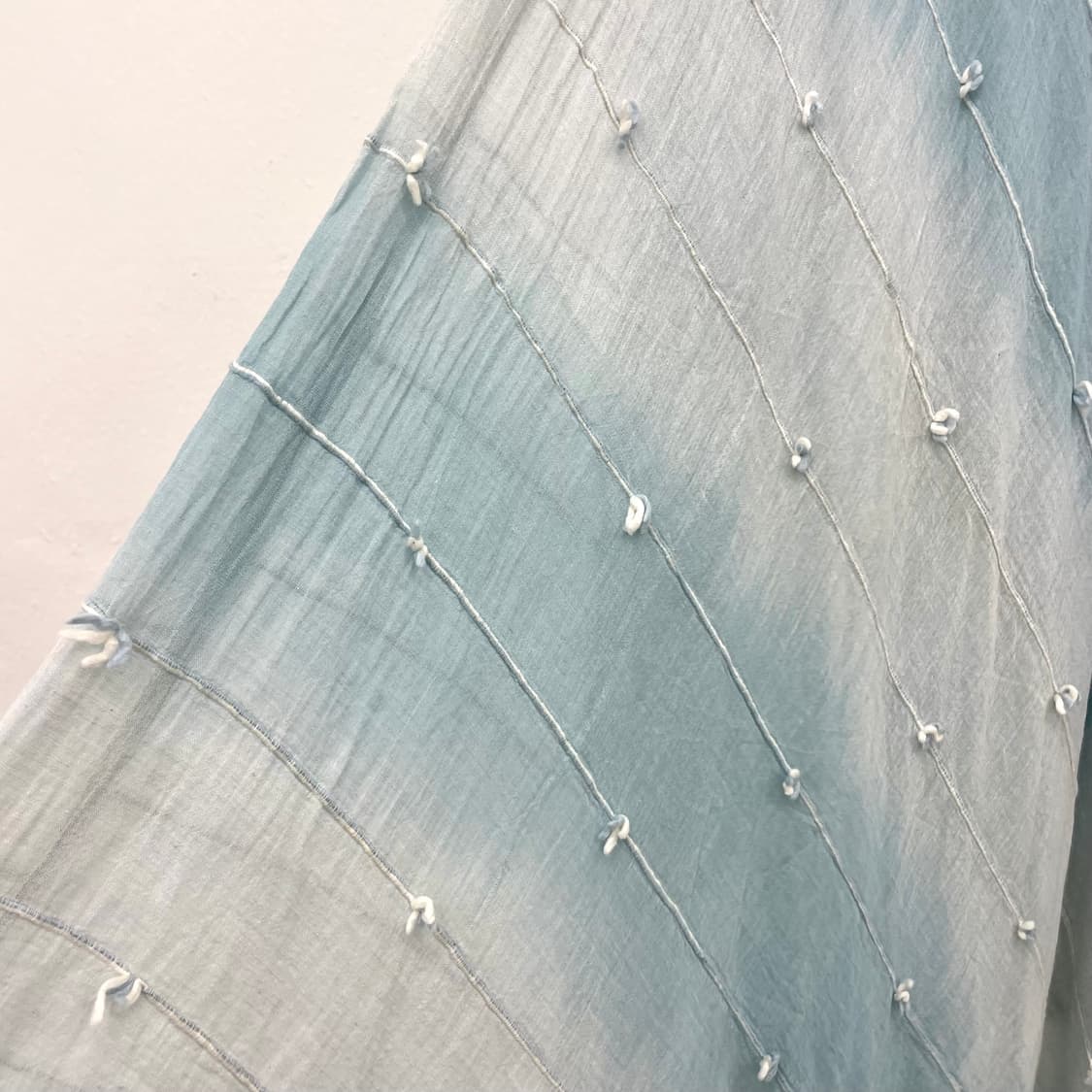 Powder Blue Textured Skirt 상품이미지3