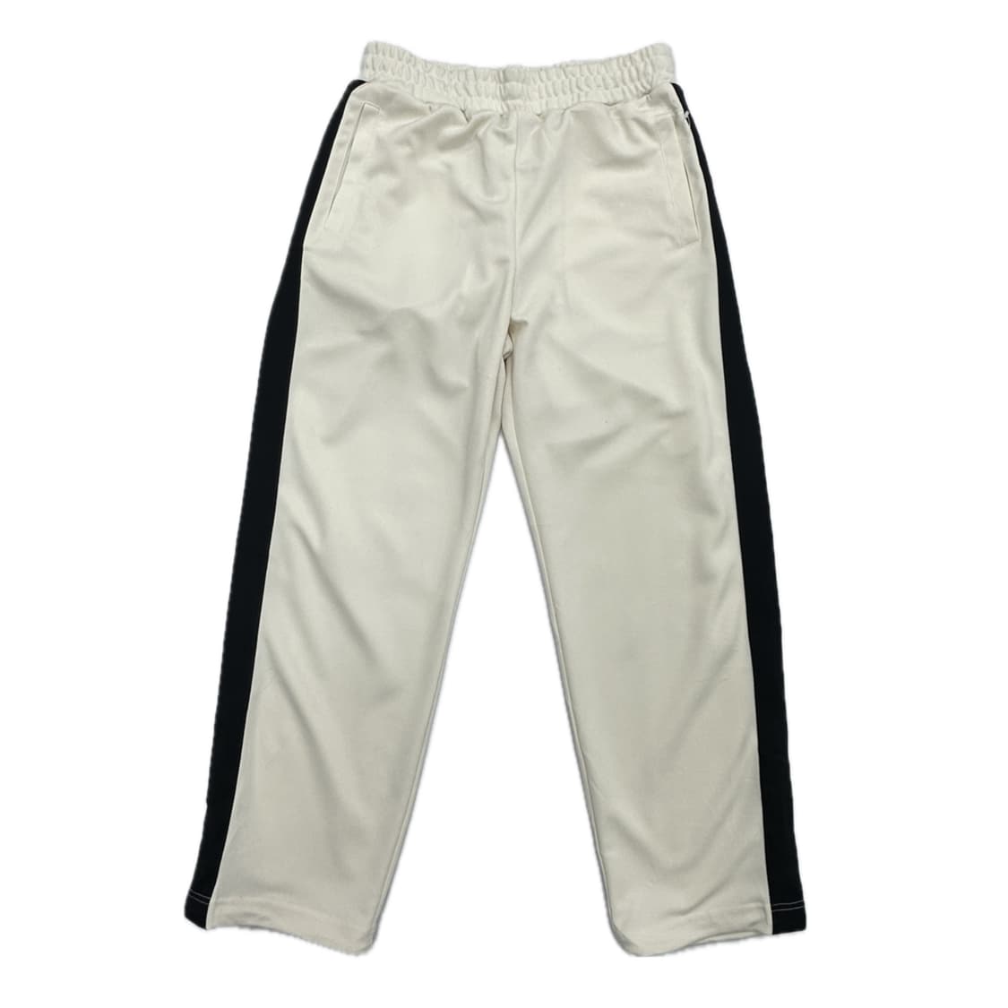 일본 GU 화이트 트레이닝팬츠 블랙라인 와이드 러닝운동복 바지 상품이미지1