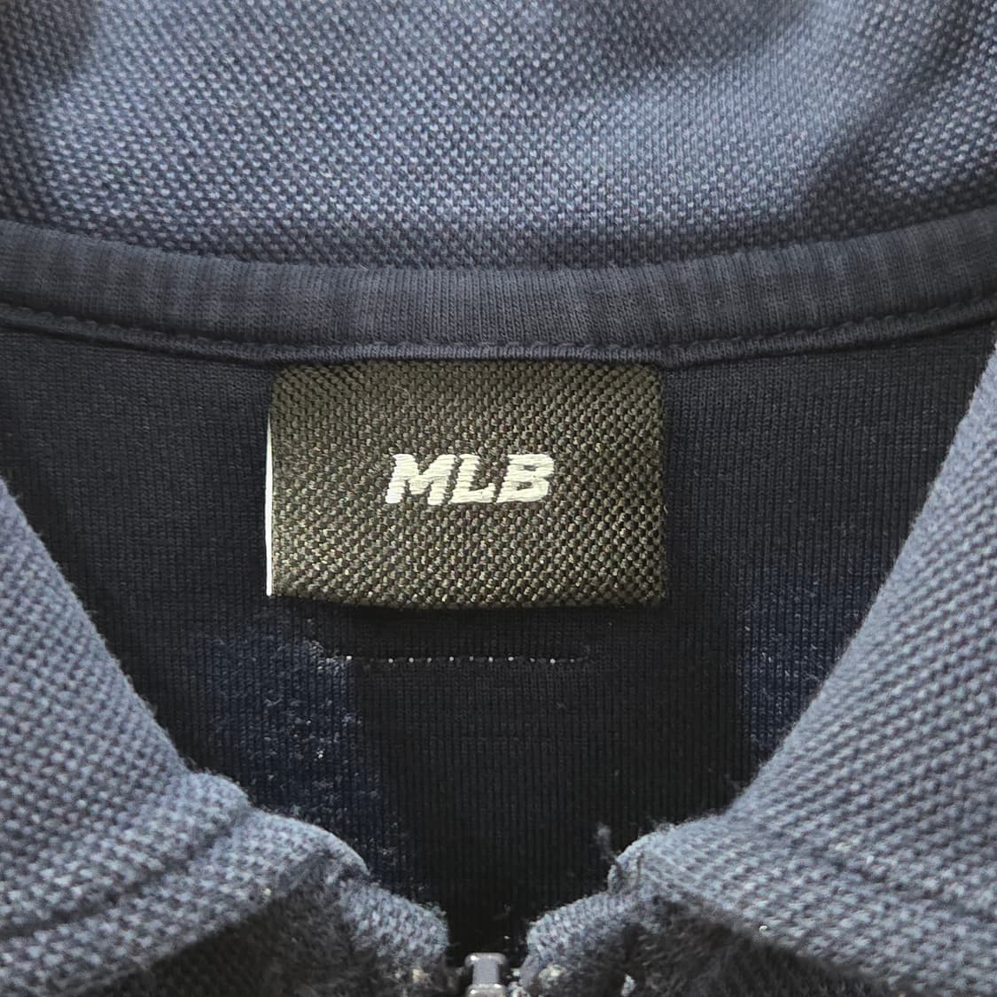 MLB 키즈 피케 하프집업 카라 맨투맨 네이비 130  상품이미지2