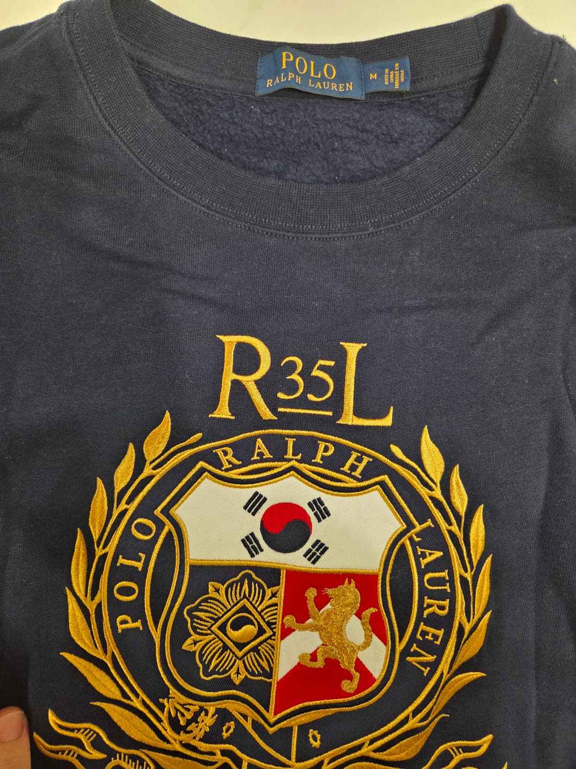 폴로 35주년 코리아 애니버서리 한정판 맨투맨 m 국뽕 상품이미지2