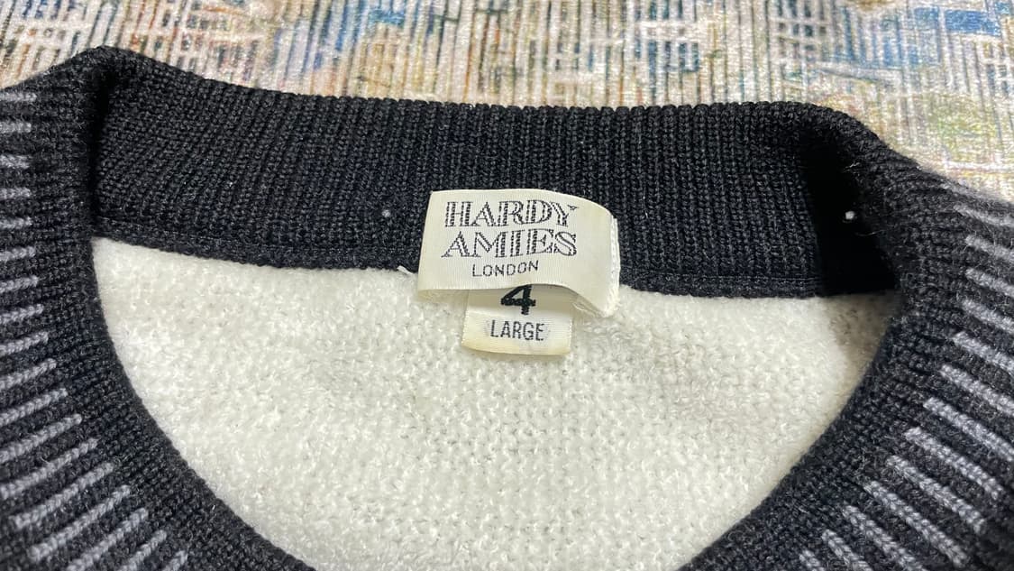 JPN 90s 일본 빈티지 하디에이미스 쿠지 스타일  케이블 니트 스웨터 상품이미지7