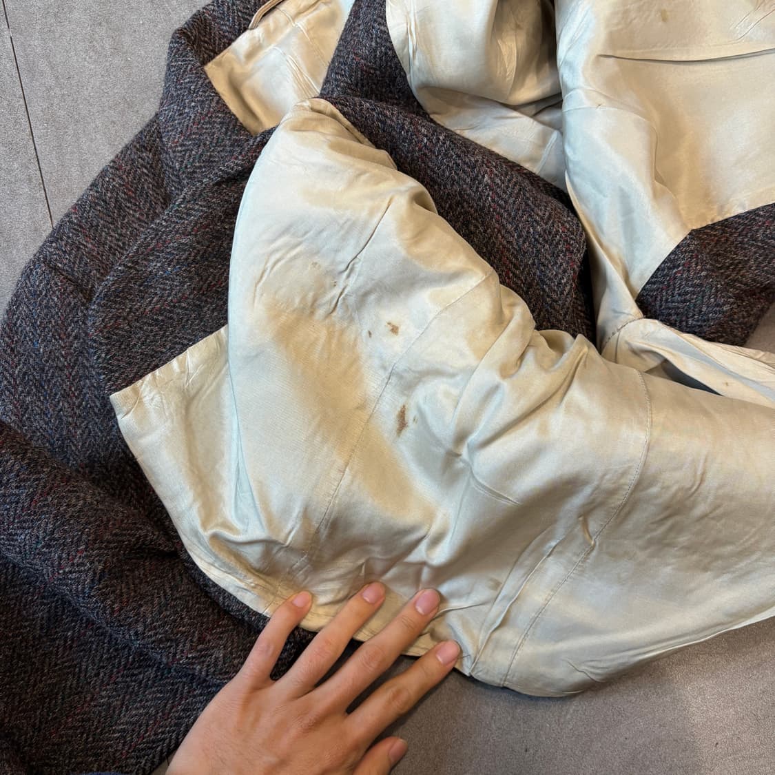 빈티지 해리스트위드 울 자켓 상품이미지7