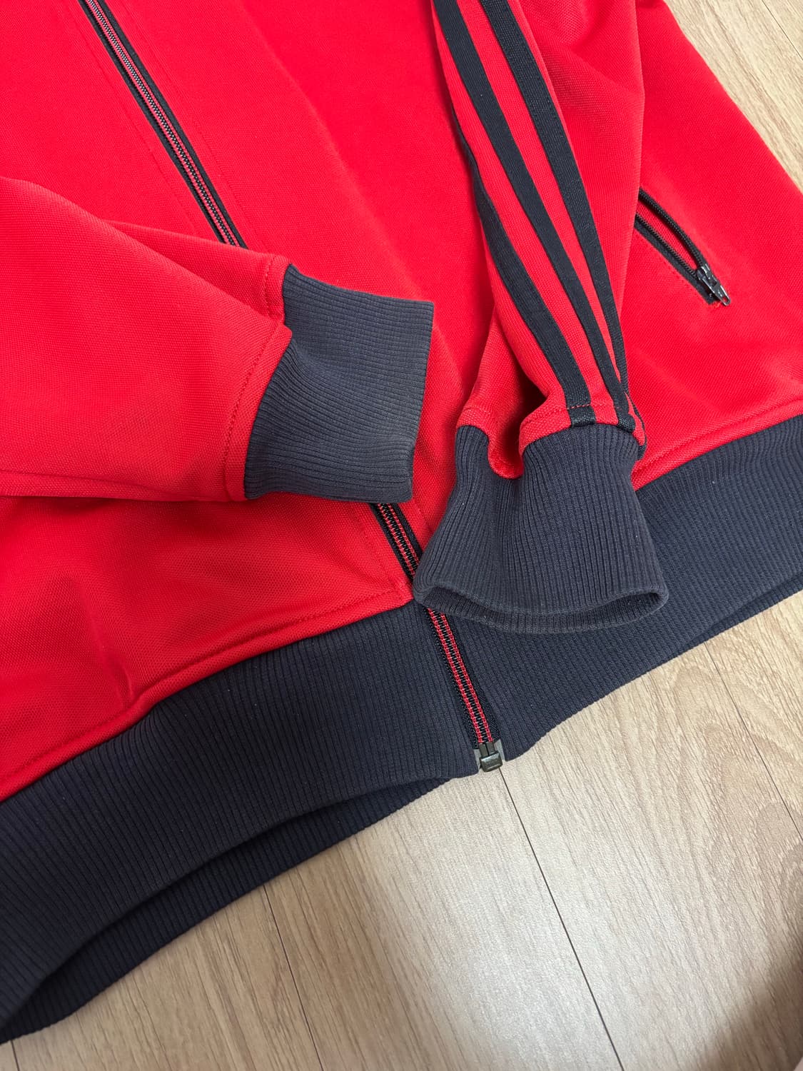 아디다스 아디 빈티지 베켄바우어 빨검 트랙탑 져지 상품이미지2