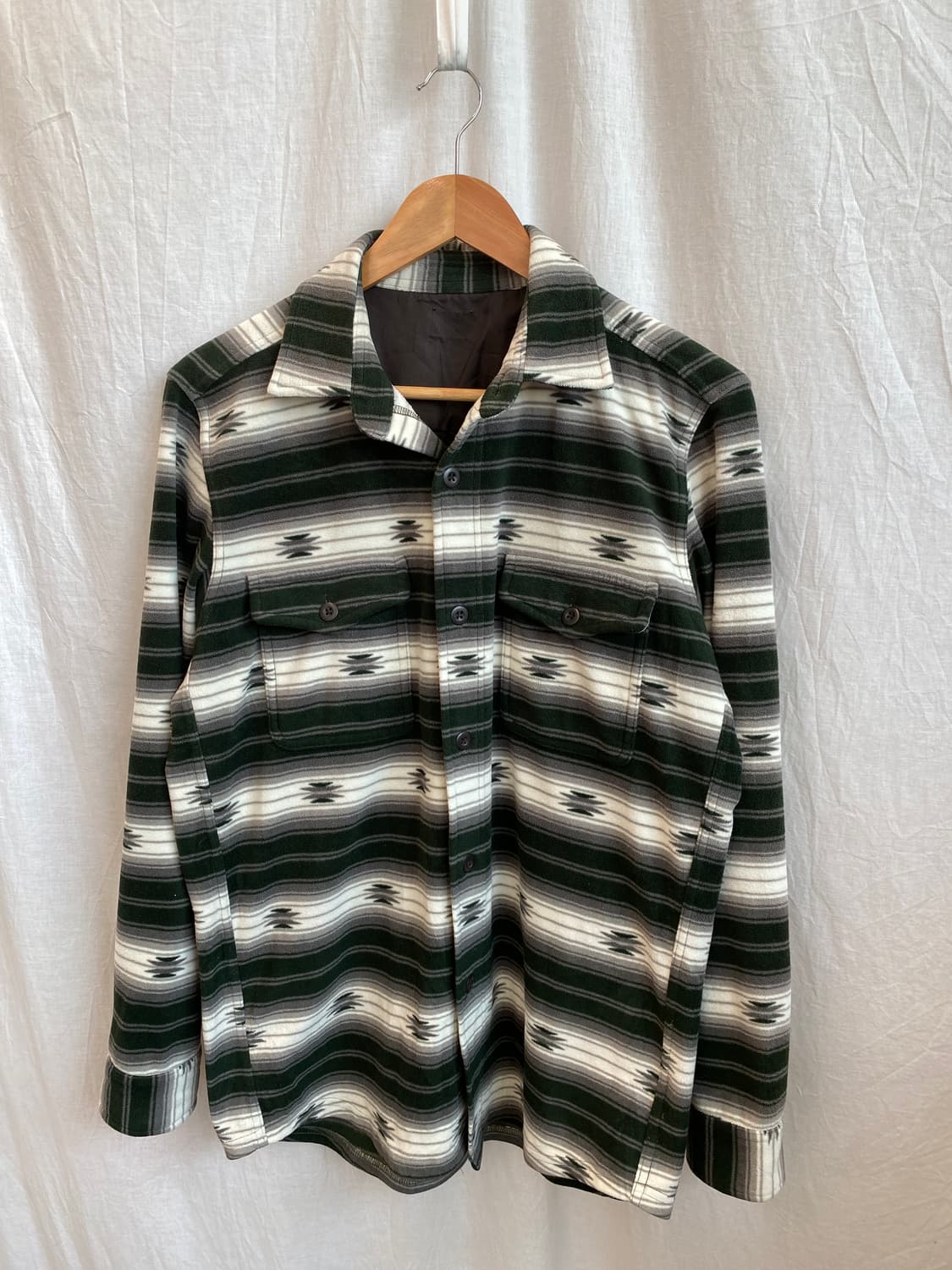 UNIQLO 에스닉 플리스 셔츠(MEN M) 상품이미지2