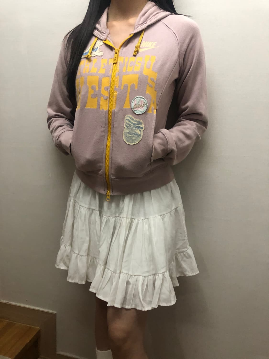 빈티지 나이키 핑크 후드집업 상품이미지3