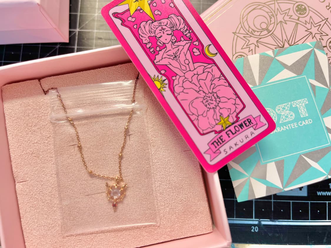 카드캡터 체리 OST 콜라보 미착용 꿈의 지팡이 목걸이 (줄 변색 O) 상품이미지1