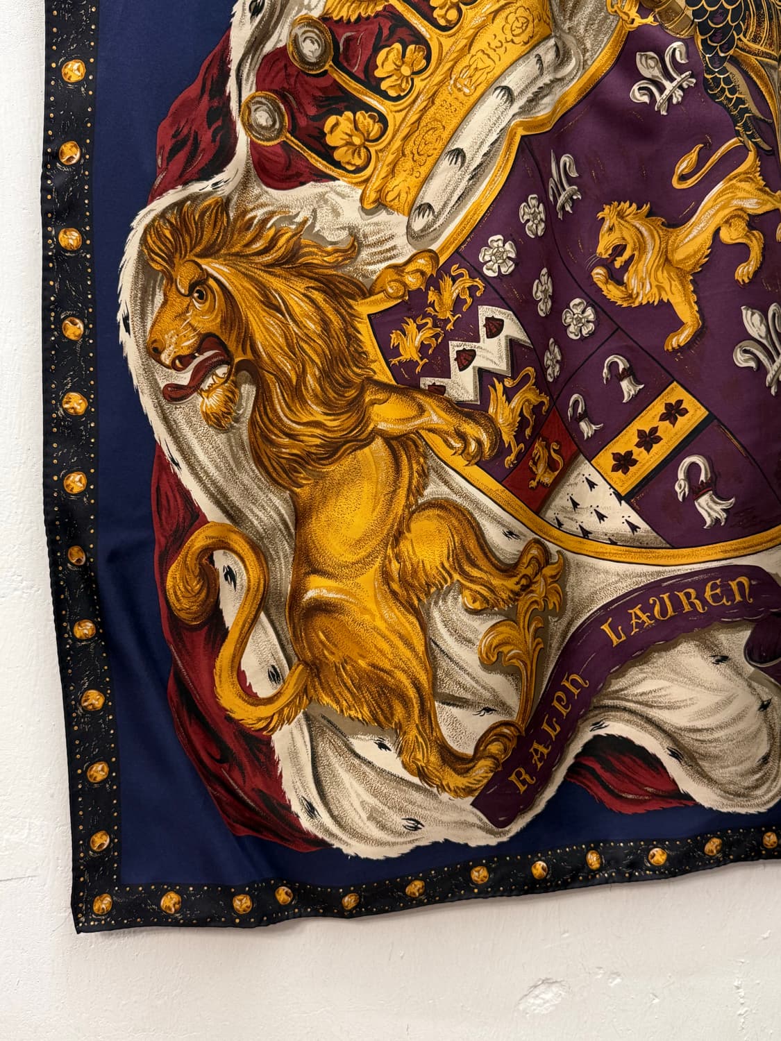 RALPH LAUREN Heraldic Crest & Lion Scarf 상품이미지4