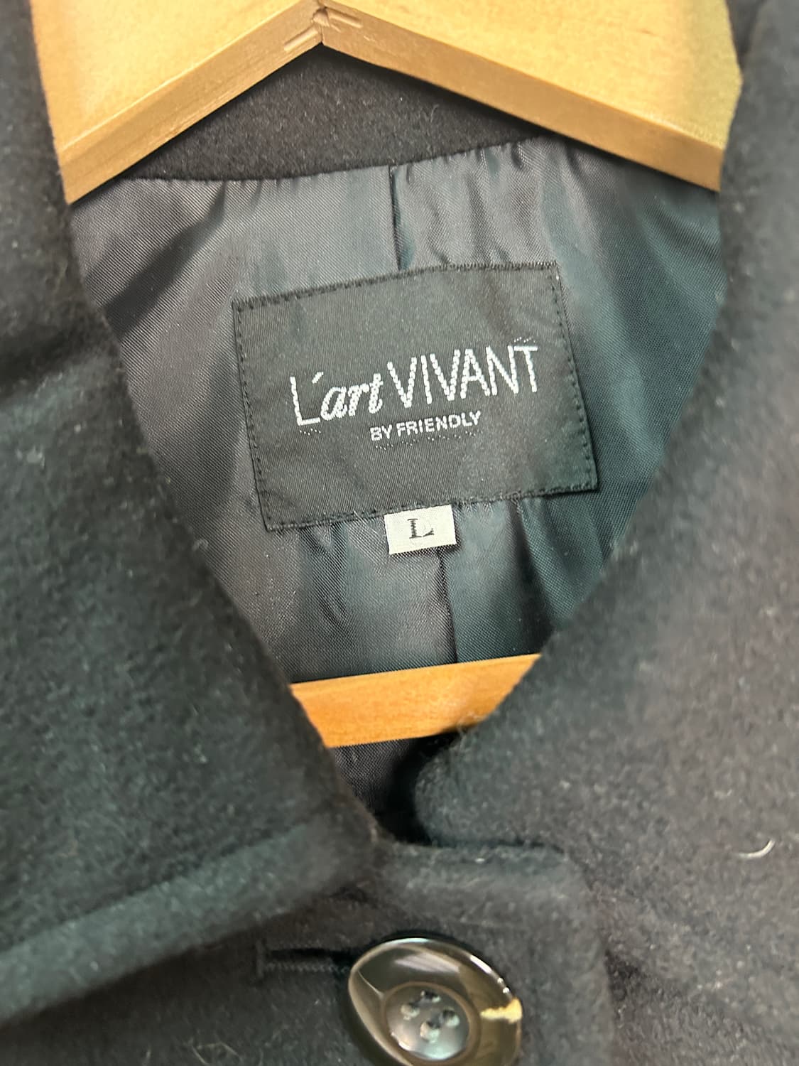 L'art VIVANT 캐시미어100 모직 코트 L 상품이미지2
