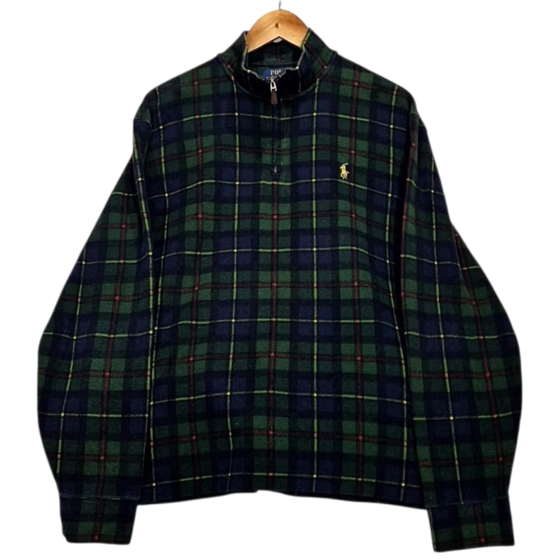 폴로 랄프로렌 하프집업 블랙와치 니트 상품이미지1